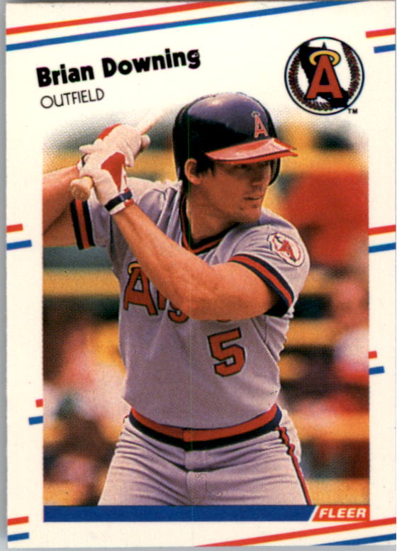 1988 Fleer Mini Baseball Cards 010      Brian Downing